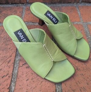 VAN ELi Green Sandals, Size 4M